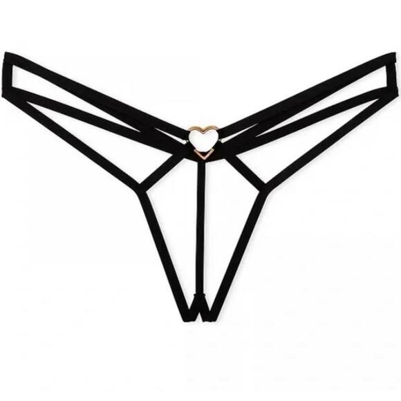 Victoria's Secret Very Strappy V String Size S/P NWT Heart - Picture 1 of 9